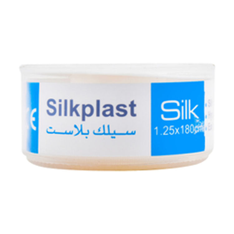 شريط حريري مضاد للحساسية من سيلك بلاست (1.25 × 180 سم)