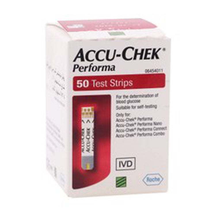 شرائط اختبار نسبة السكر في الدم Accu-Chek Performa