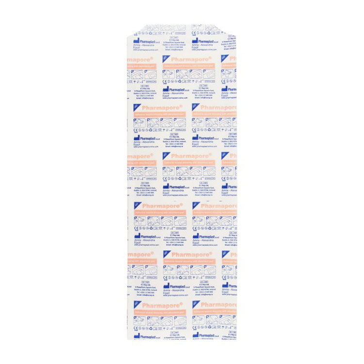 Pharmapore Sterile Adhesive Wound Dressing with Absorbent Pad (10x30cm) - latex free 1 pcs