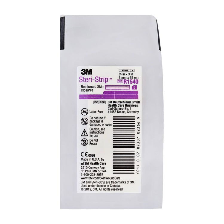 3M Sterile Steri-Strip Wound Dressing Plaster (3x75mm) - latex free