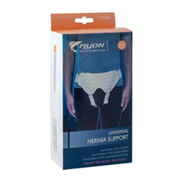 دعامة فتق عالمية من فلايون 1605 بمقاس واحد مع وسادات ضغط إسفنجية قابلة للإزالة