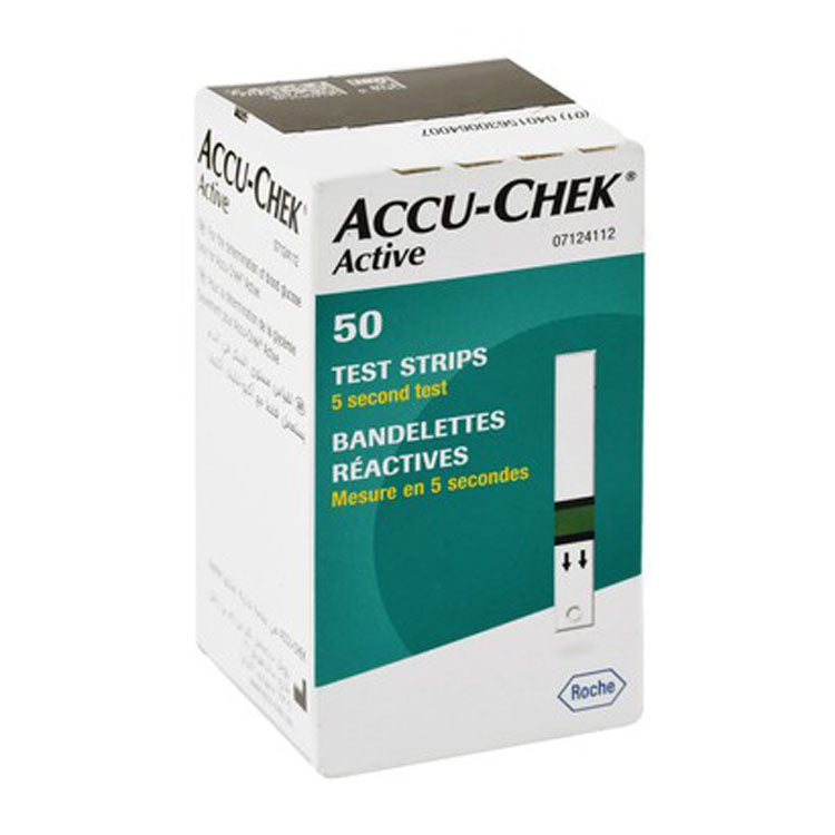 شرائط اختبار نسبة السكر في الدم Accu-Chek Active
