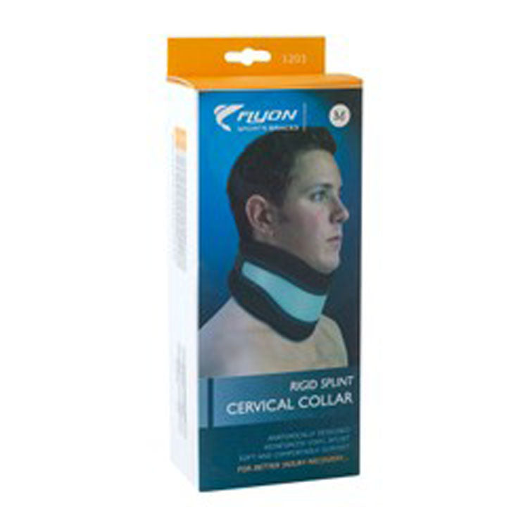 Flyon Medium Rigid Splint Cervical Collar (34.3-38.7cm)