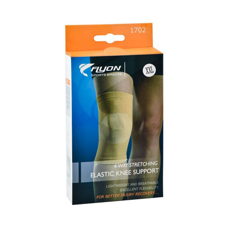 دعامة الركبة المرنة القابلة للتمدد في أربعة اتجاهات من فلايون مقاس 2XL (51.1-55.3 سم)