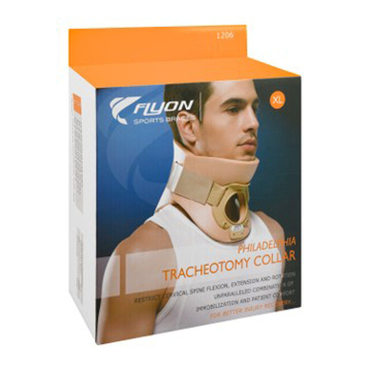 Flyon XL Hypoallergenic Water-Resistant Philadelphia Tracheotomy Neck Collar (44.5-48.3cm)