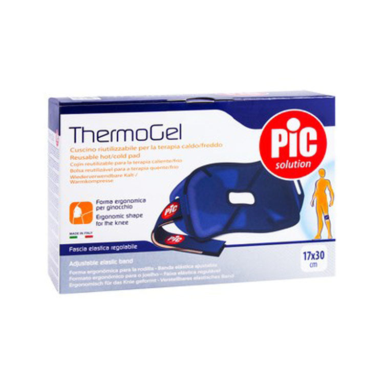 رباط ركبة مرن قابل لإعادة الاستخدام من مادة ثيرموجيل من بيك سوليوشن، مناسب للحرارة والبرودة (17 × 30 سم)