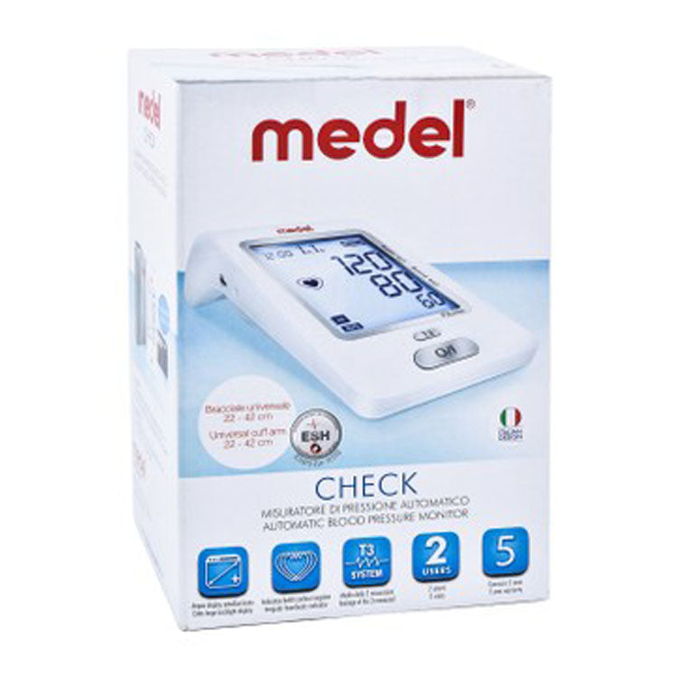 جهاز قياس ضغط الدم الأوتوماتيكي Medel Check White