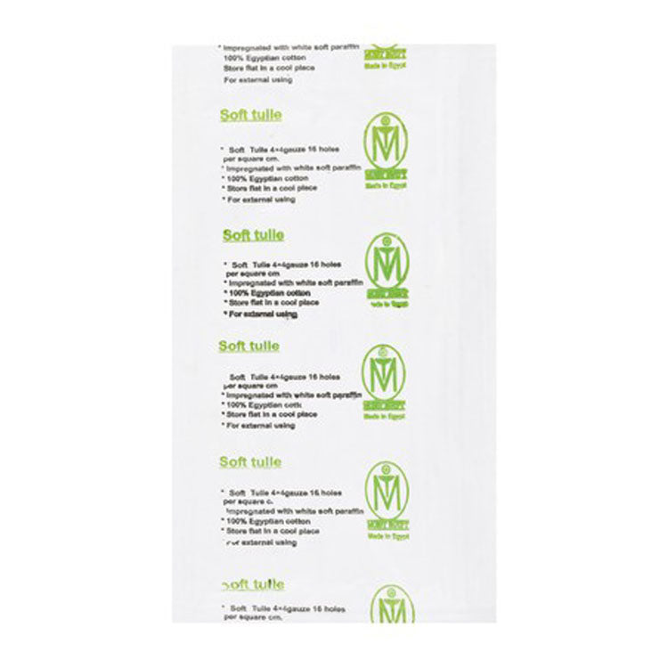 قماش تول ناعم أبيض مشبع بالبارافين (10 × 20 سم)