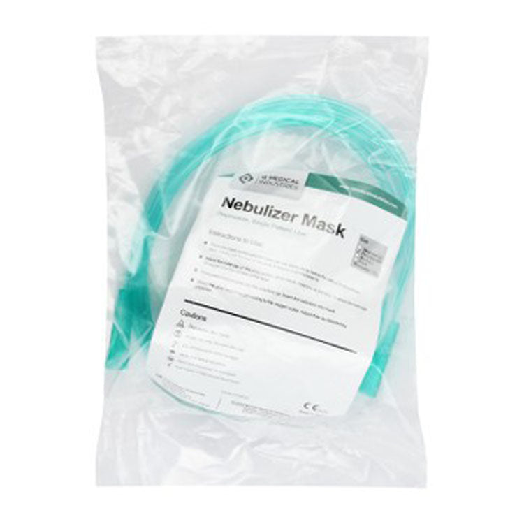 قناع بخاخ طبي أخضر للاستخدام مرة واحدة للأطفال من كيو ميديكال