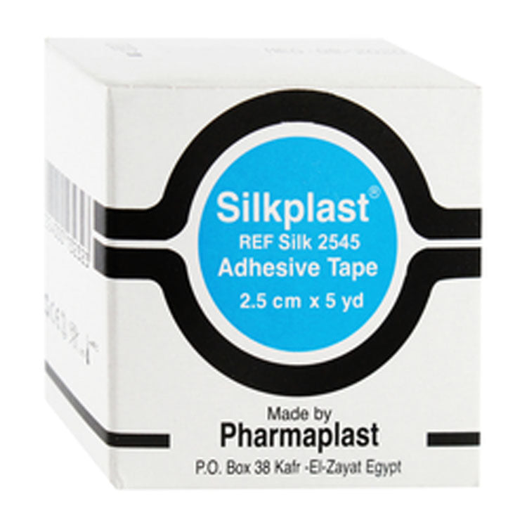 شريط لاصق حريري مضاد للحساسية من سيلك بلاست (2.5 سم × 5 ياردة)