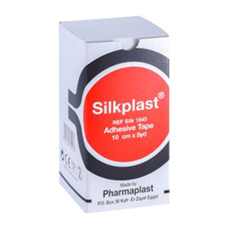 شريط لاصق مضاد للحساسية من سيلك بلاست (10 سم × 5 ياردات)