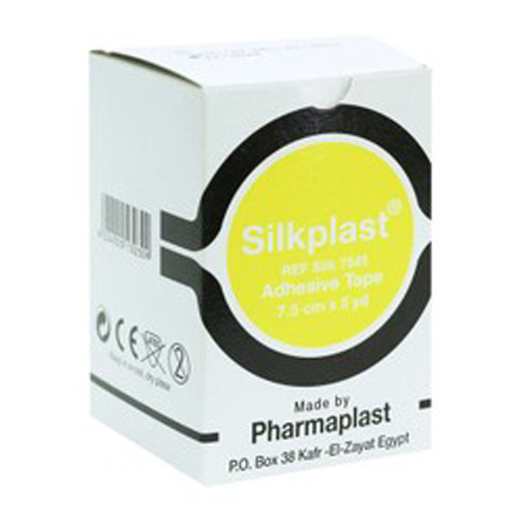 شريط لاصق مضاد للحساسية من سيلك بلاست (7.5 سم × 5 ياردات)