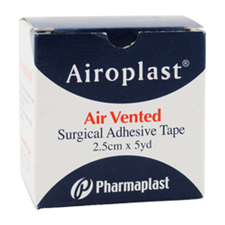 شريط لاصق جراحي مزود بفتحات تهوية من أيروبلاست (2.5 سم × 5 ياردات)