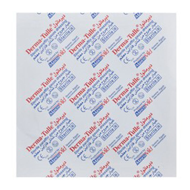 ضمادة شاش معقمة من البارافين من ديرما-تول (10x10 سم)