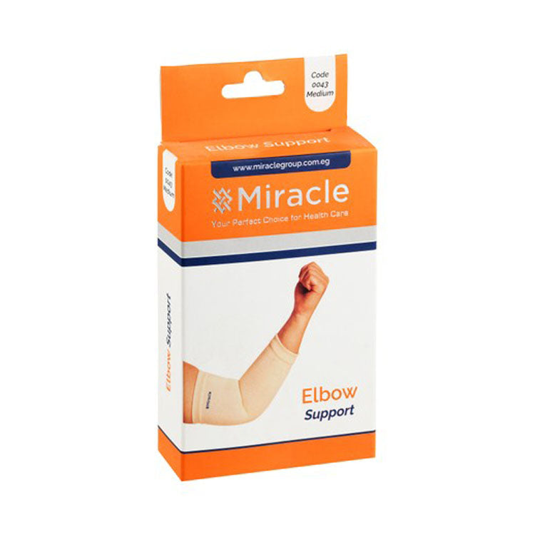 Miracle Medium White Elbow Support (18-19.8cm)