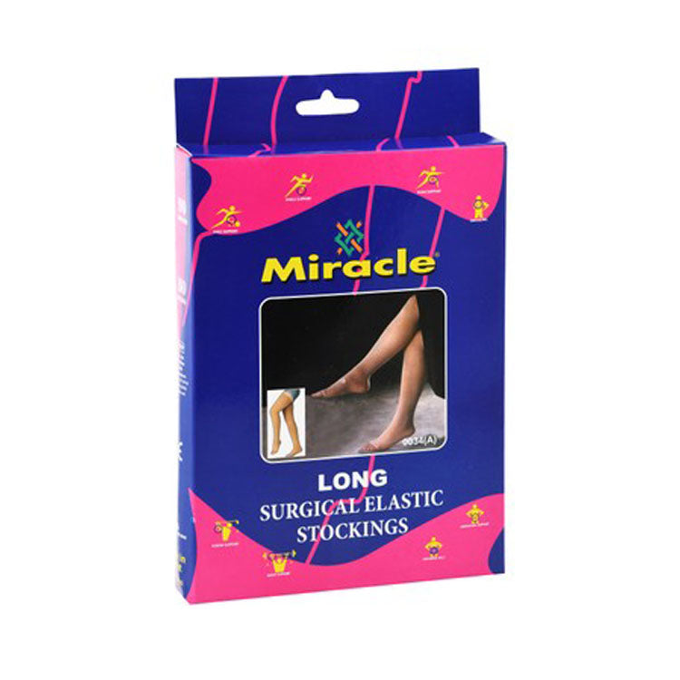 Miracle Medium Beige Surgical Long Elastic Stockings
