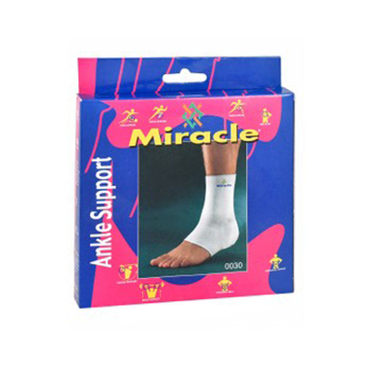 Miracle 3XL White Closed Ankle Support (28-30cm)