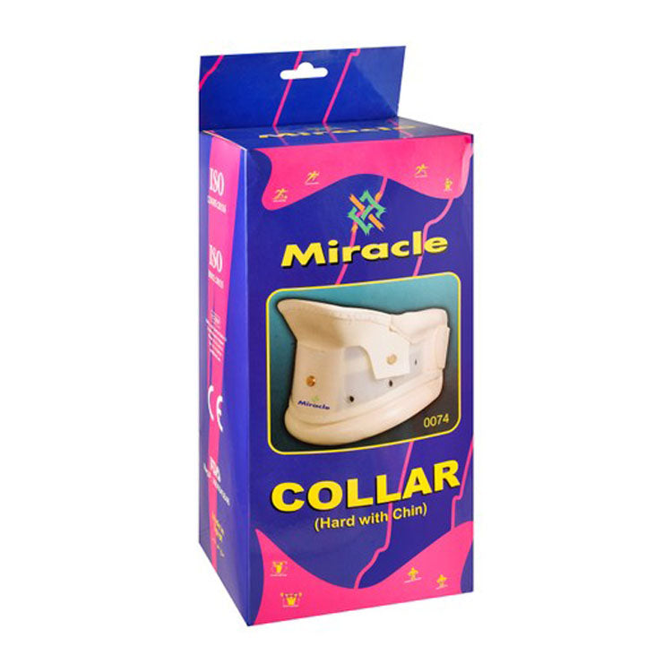 Miracle Large Beige 46cm Hard Collar & Chin Support