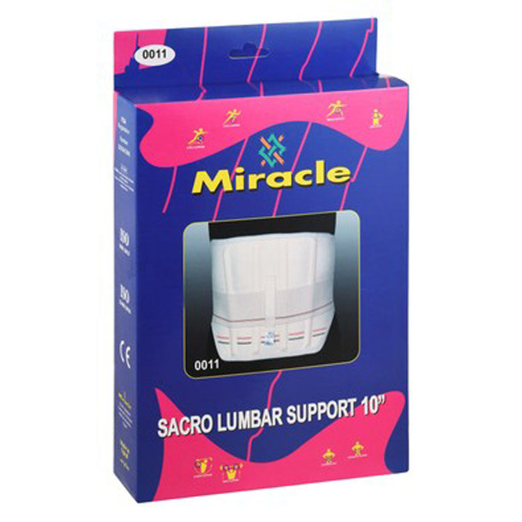 دعامة قطنية صغيرة بيضاء من Miracle مقاس 10 بوصات (75-85 سم)