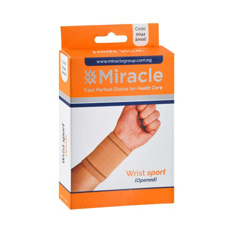 دعامة معصم مفتوحة صغيرة بيج من Miracle 0044