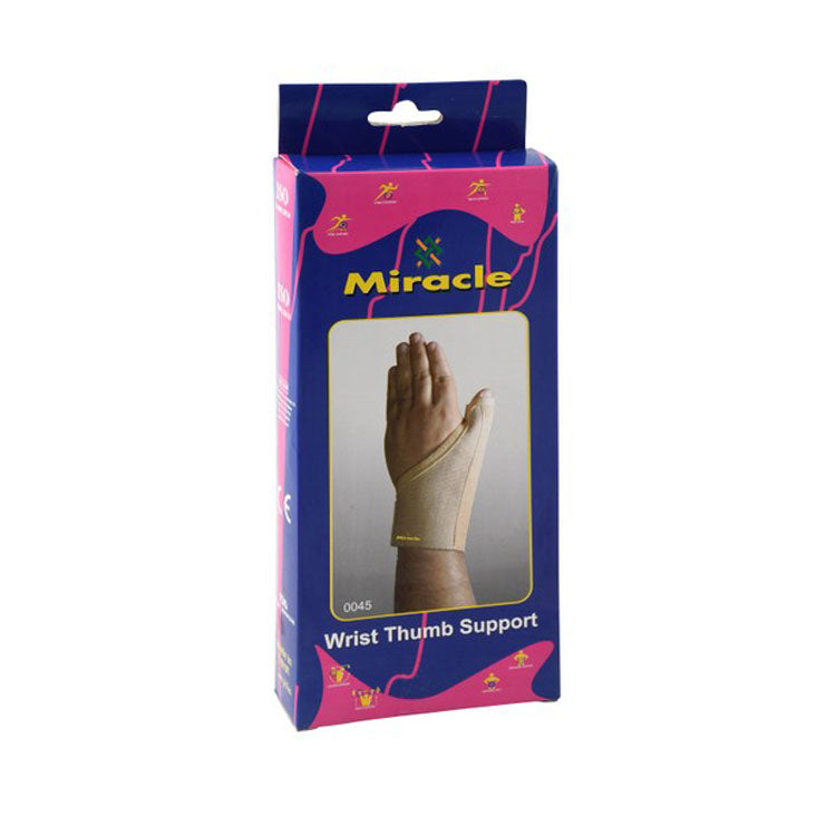 دعامة معصم وإبهام يسارية Miracle 3XL بيج 24 سم