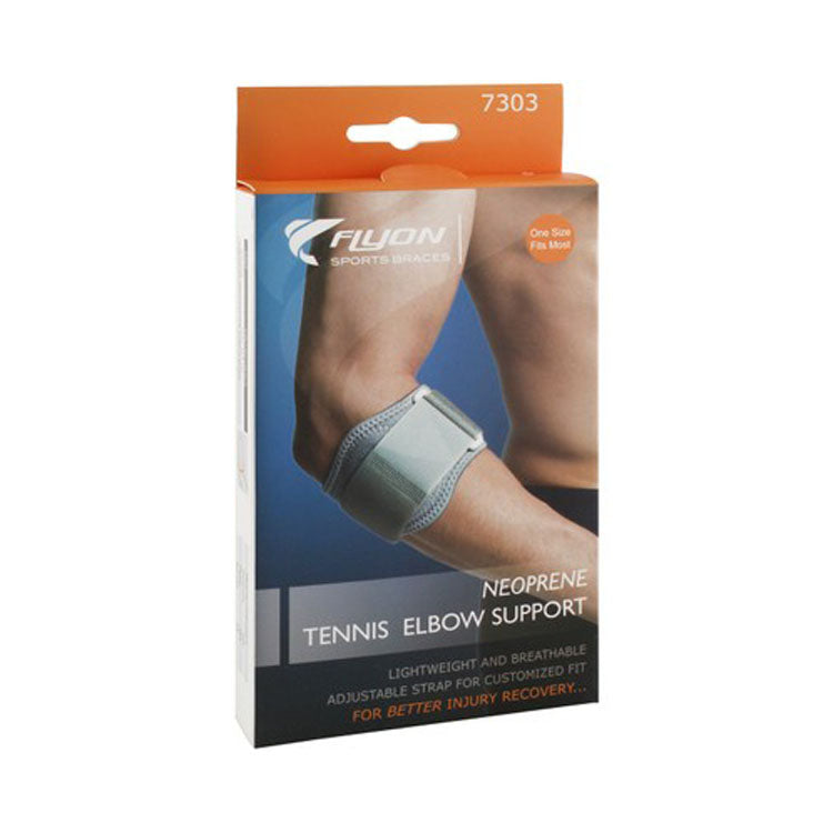 دعامة الكوع المصنوعة من النيوبرين من Flyon ذات المقاس العالمي (22-34 سم)