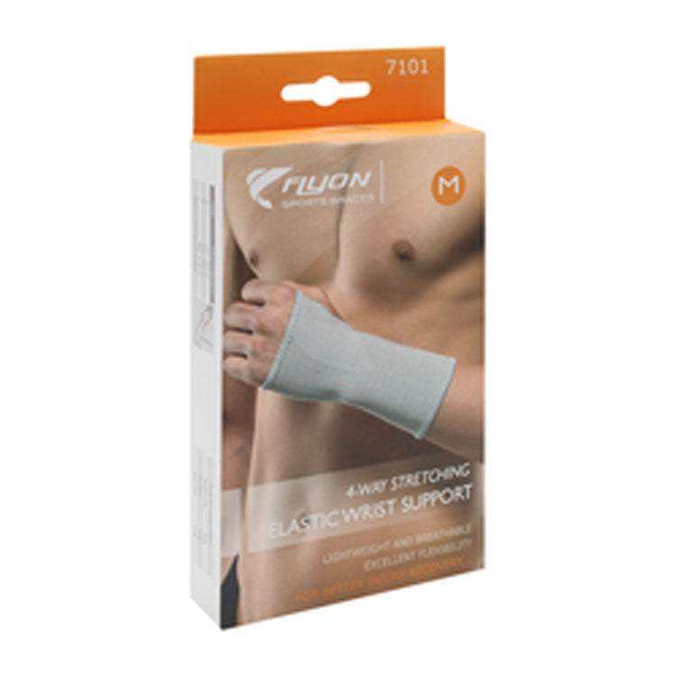 Flyon Medium 4 Way Stretching Elastic Wrist Support (15.3-18cm)