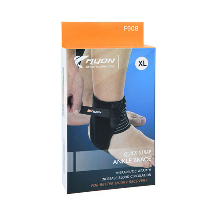 Flyon F908 XL Neoprene Quick Strap Ankle Brace