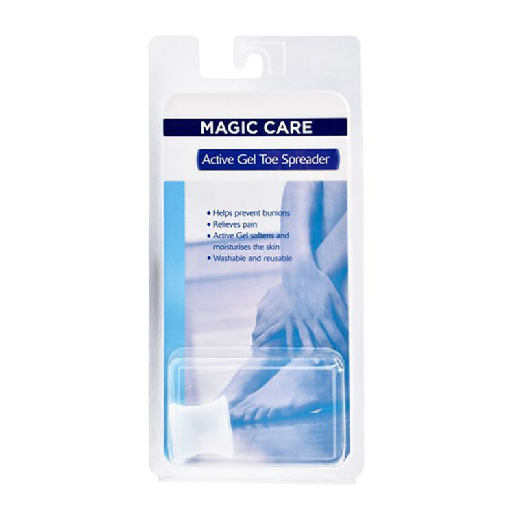 فاصل أصابع القدم ماجيك كير متوسط ​​الحجم، شفاف، جل نشط