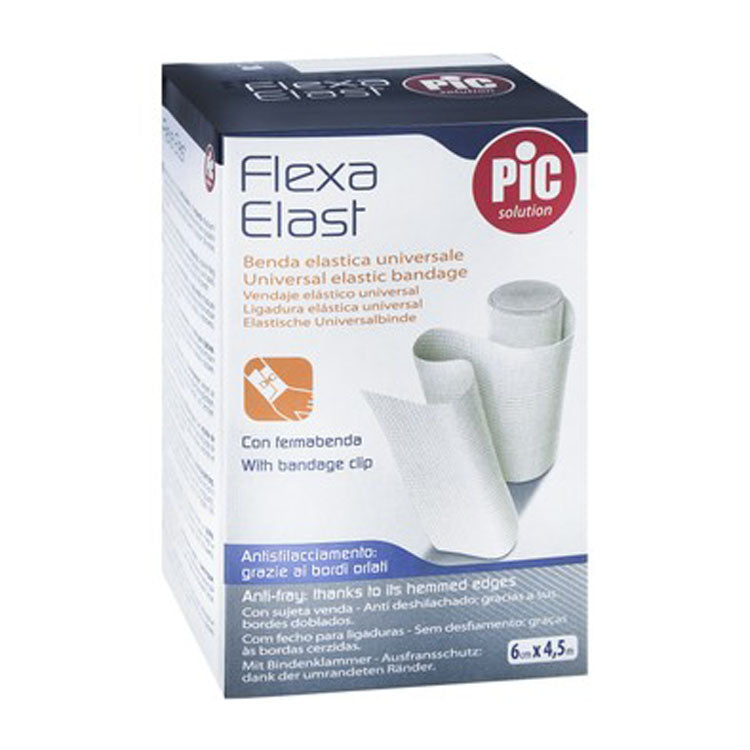 Pic Solution Flexa Elast Universal Elastic Bandage with Clip (6cmx4.5m)