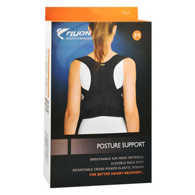 دعامة وضعية الجسم Flyon متوسطة الحجم من شبكة الهواء (65-85 سم)