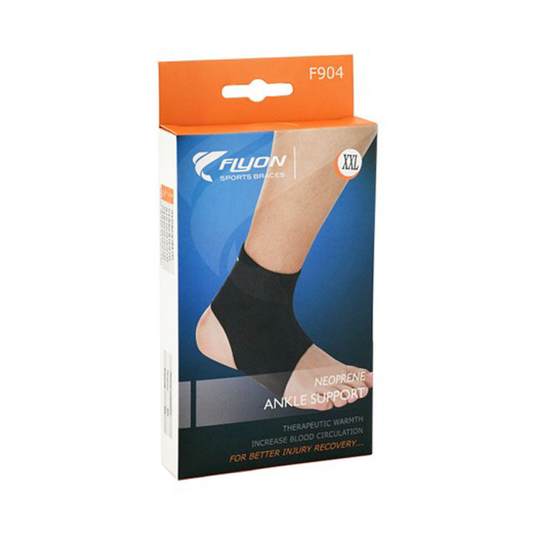 Flyon 2XL Black Neoprene Ankle Support