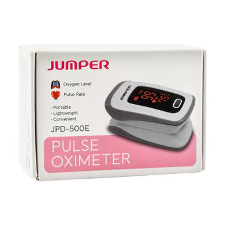 مقياس تشبع الأكسجين النبضي من جامبر، رمادي وأبيض