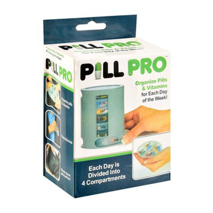 Pill Pro Weekly Pill Organizer with 4 Compartments 1 pcs