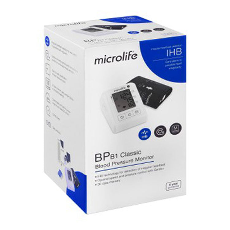 Microlife White B1 Classic Blood Pressure Monitor