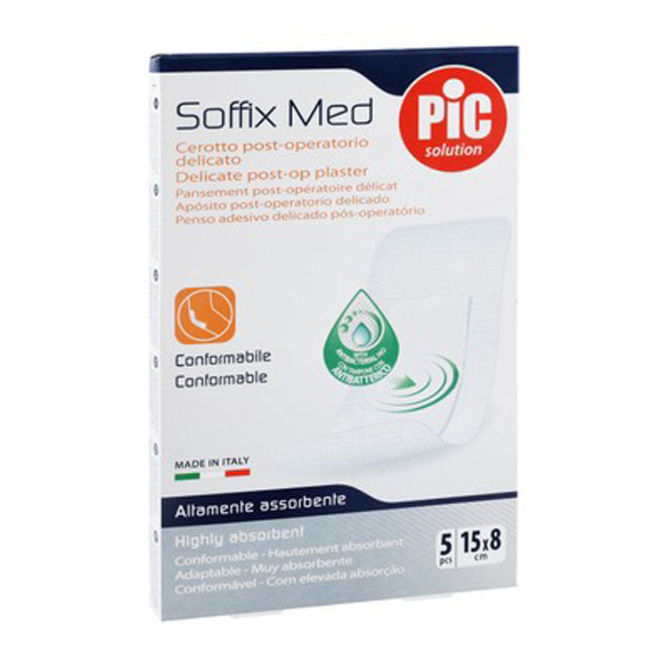 لاصقة طبية لما بعد الجراحة من نوع Pic Solution Soffix Med مع ضمادة