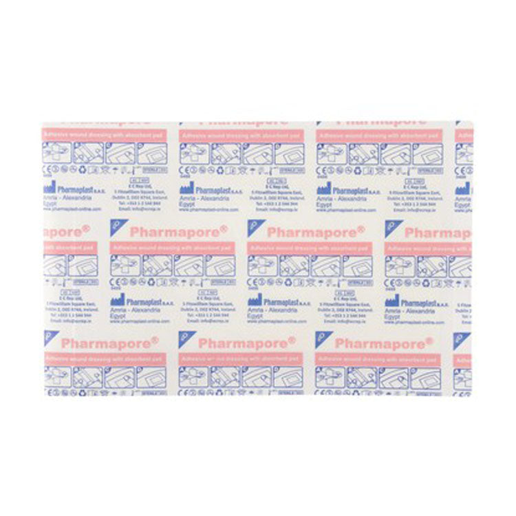 ضمادة جروح لاصقة معقمة من فارمابور (10 × 15 سم) - خالية من اللاتكس