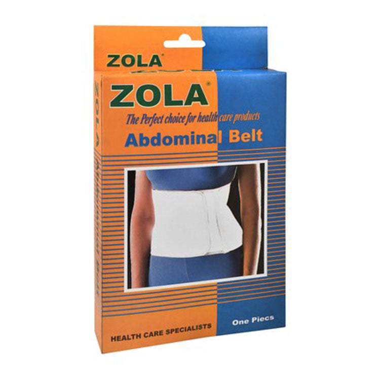 Zola Medium White Abdominal Belt