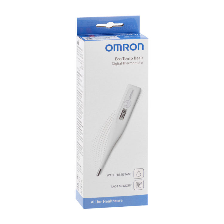 مقياس الحرارة الرقمي الأساسي المقاوم للماء إيكو تيمب من أومرون