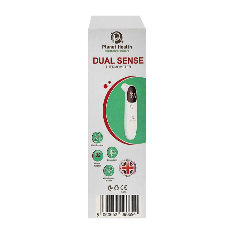 Planet Health Dual Sense Forehead Thermometer - White 1 pcs