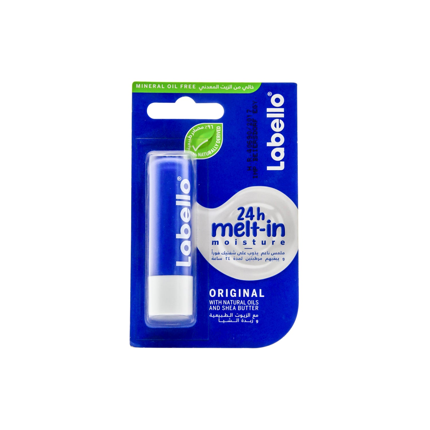 Labello 24H Moisturizing Original Lip Balm with Shea Butter, Natural Oils & Vitamins - mineral oil free