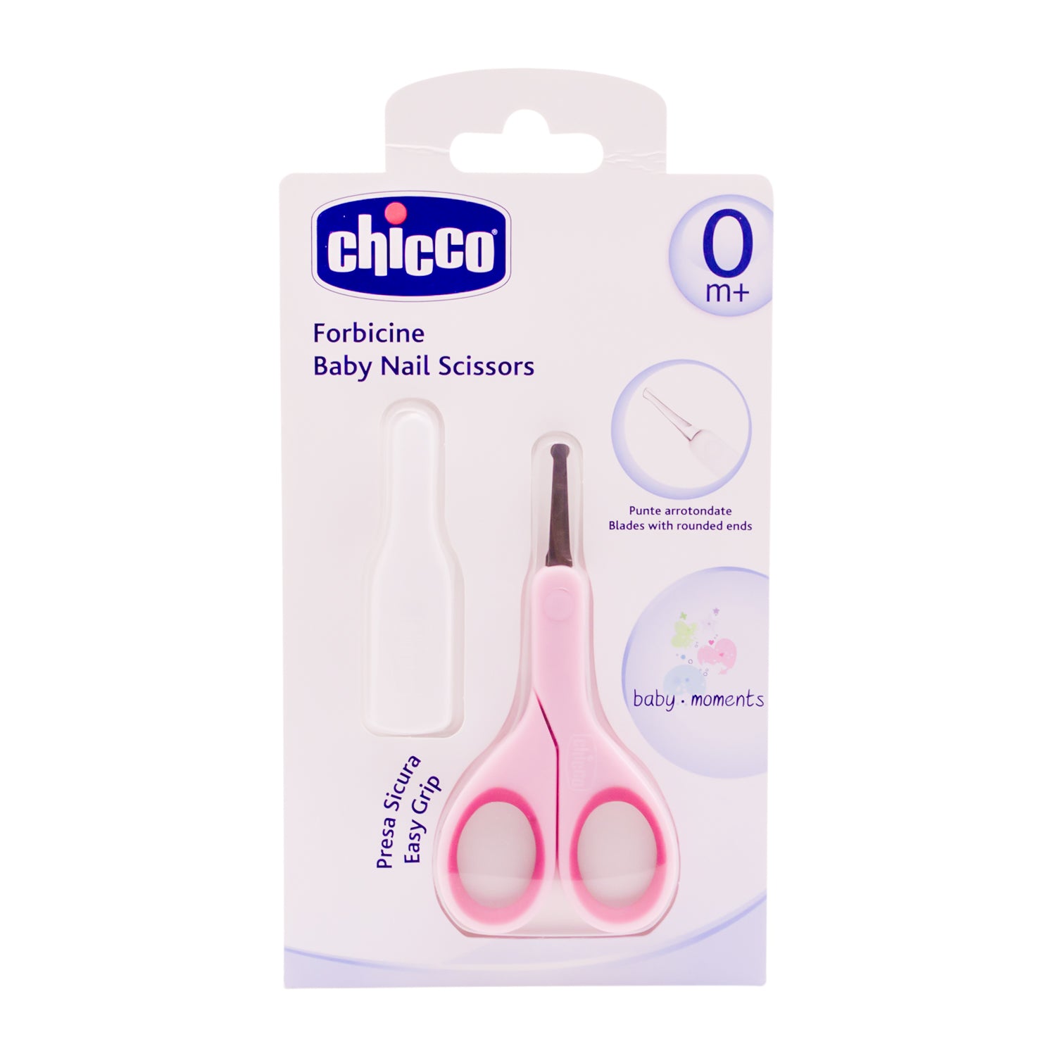 مقص أظافر شيكو فوربيسين الوردي للأطفال (من عمر 0+ أشهر)