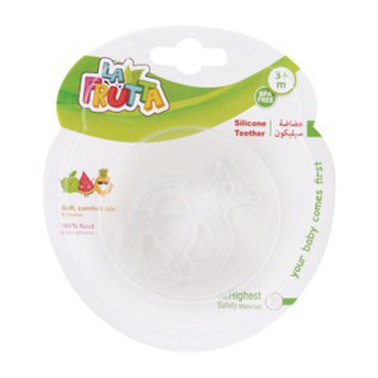 La Frutta Clear Silicone Teether (3+ Months) - BPA free