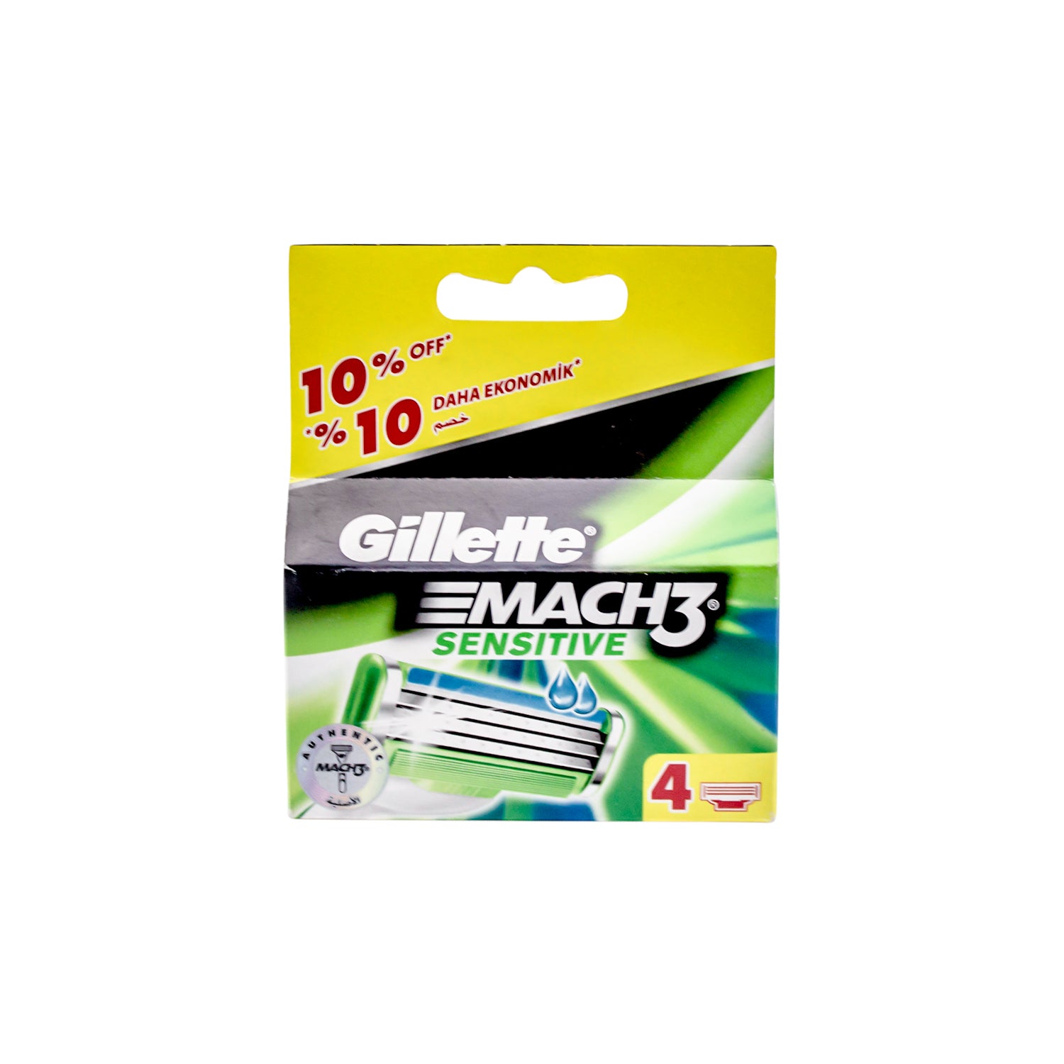 Gillette Mach3 Sensitive Replacement Blades for Razor (10% Off)
