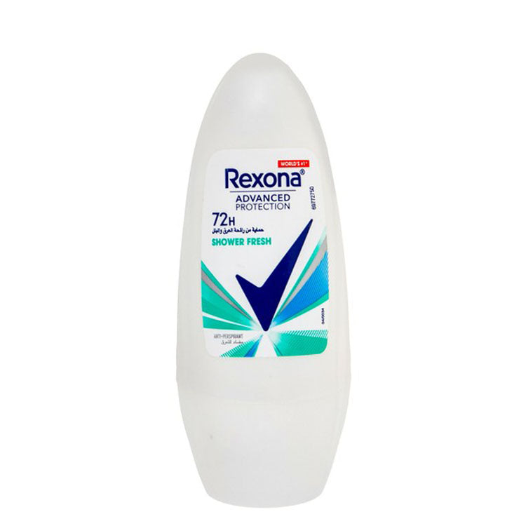 Rexona Advanced Protection Shower Fresh 72H Antiperspirant Roll-On Deodorant for Women