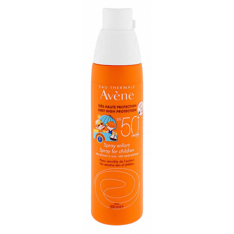 Avene Water-Resistant Kids Sunscreen Spray for Sensitive Skin SPF50+ - fragrance free
