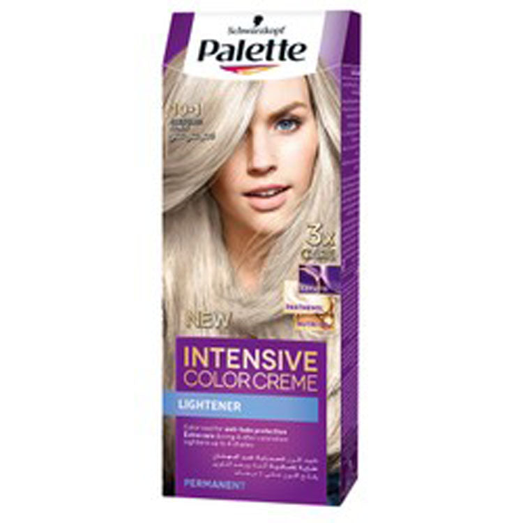 Schwarzkopf Palette Intensive Permanent Hair Color Cream with Keratin, Panthenol & Nutri-Oil Arctic Silver Blonde 10.1