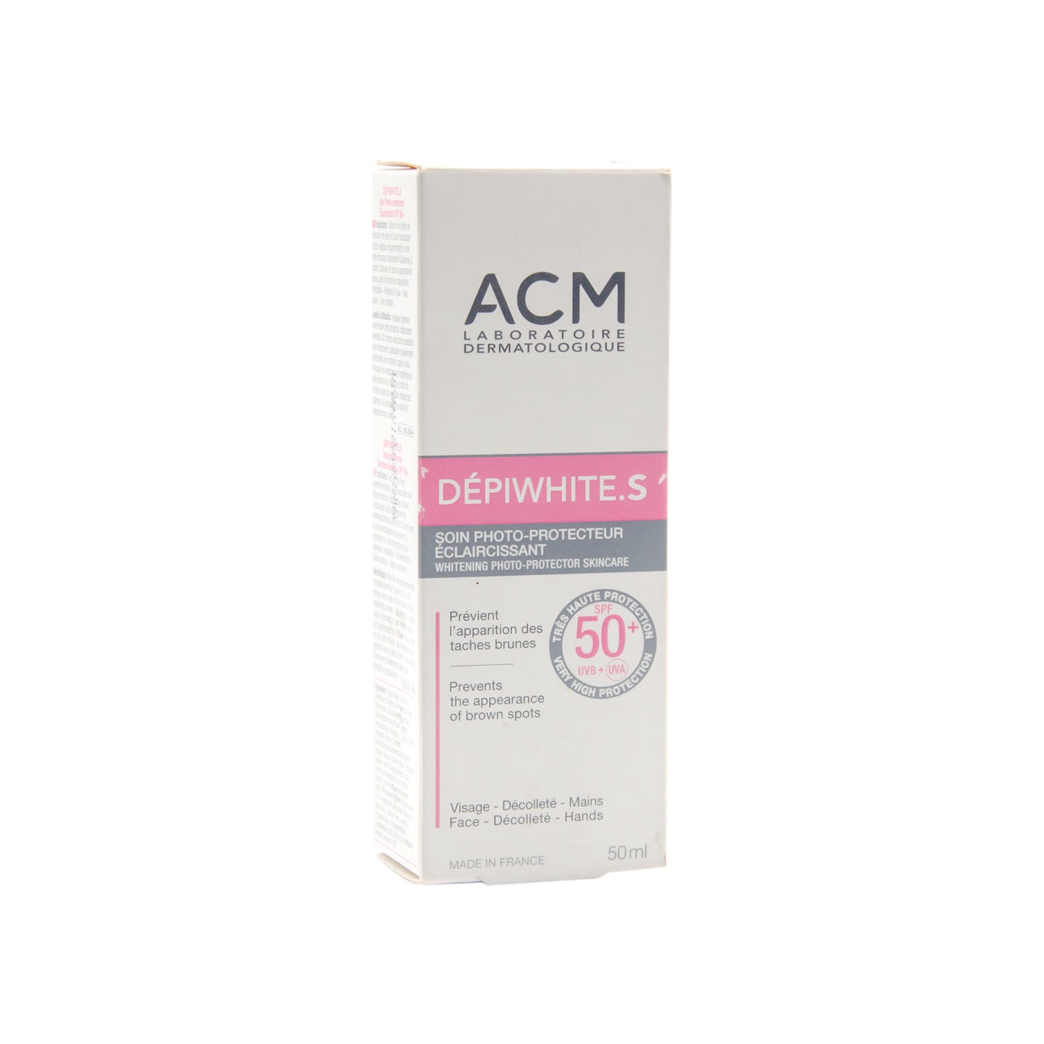 ACM Depiwhite S Whitening Photo-Protector Face Cream for Brown Spots SPF50+ - fragrance free, parabens free