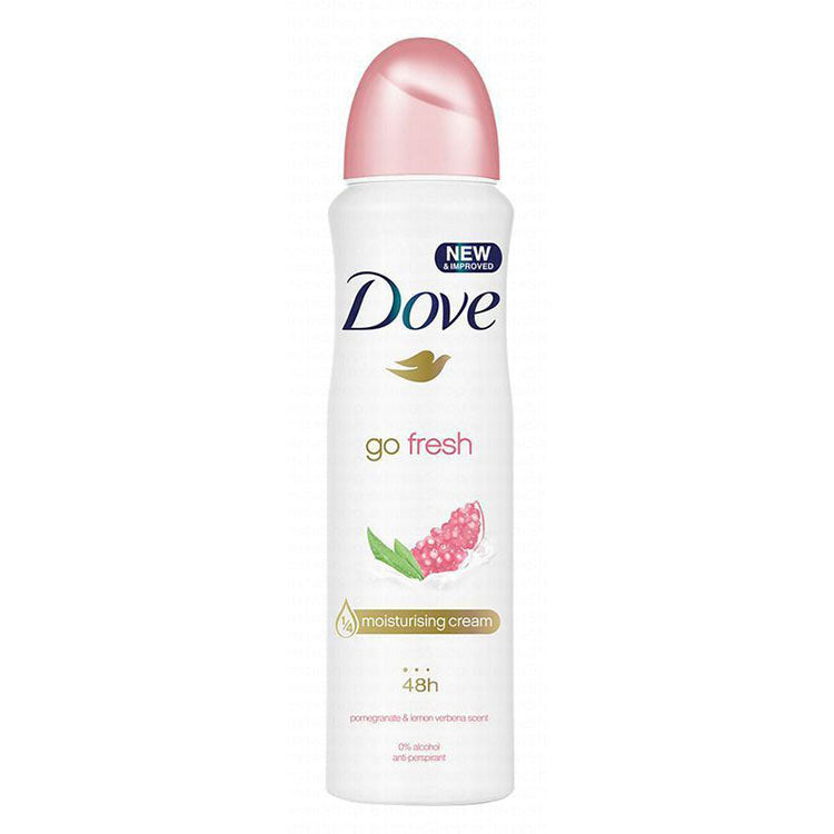 Dove Go Fresh 48Η Antiperspirant Deodorant Spray Pomegranate & Lemon Verbena Scent for Women - alcohol free