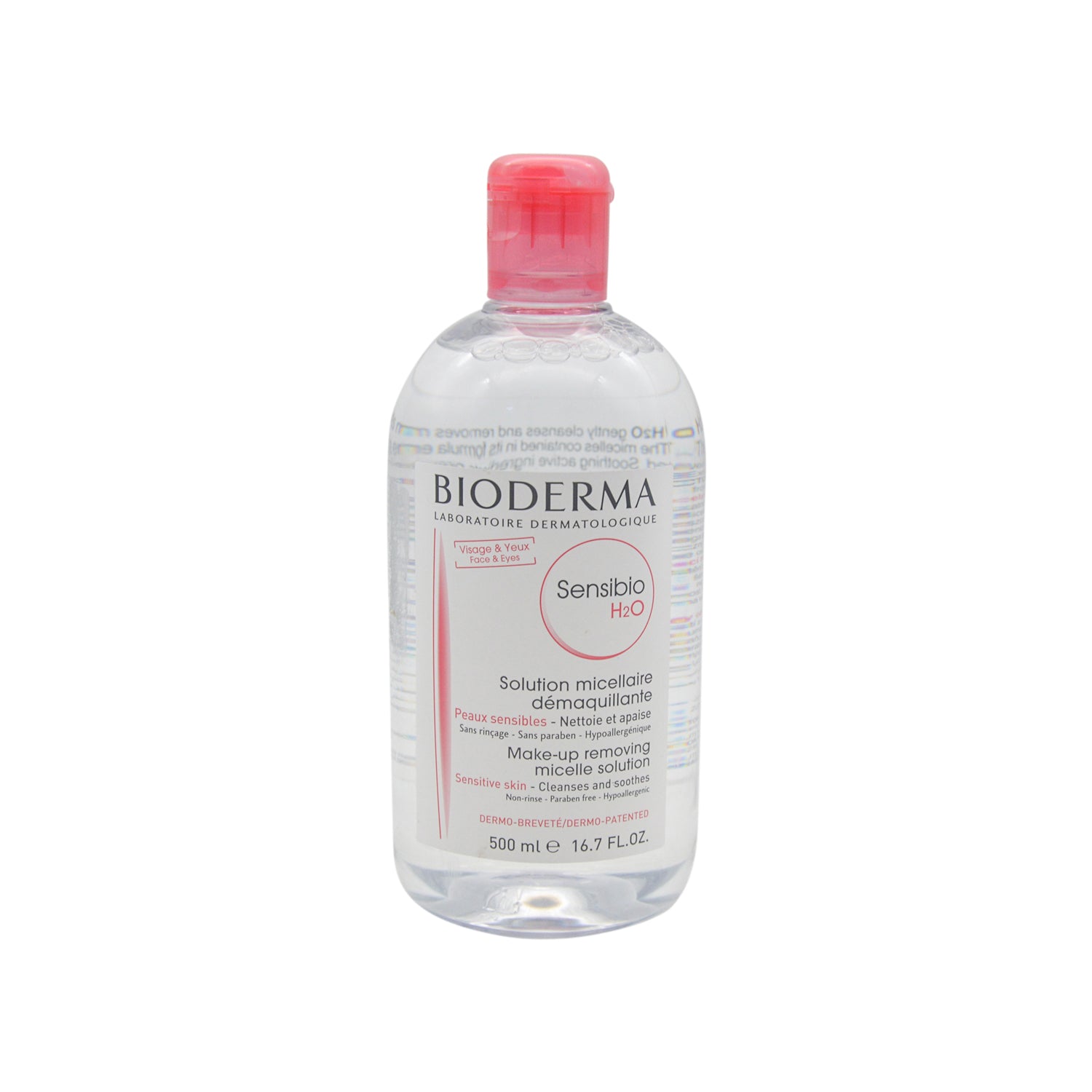 Bioderma Sensibio H2O Hypoallergenic Cleansing, Soothing & Makeup Removing Micellar Water for Sensitive Skin - parabens free